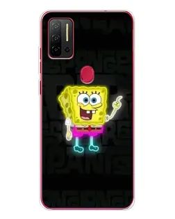 Чохол для Ulefone Note 11P з картинкою «Неоновий Губка Боб»