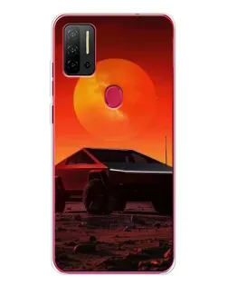 Чехол для Ulefone Note 11P с картинкой «Cybertruck на Марсе»