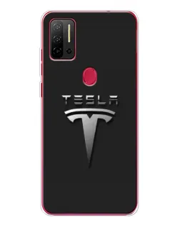 Чехол для Ulefone Note 11P с картинкой «Стальной логотип Tesla»