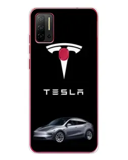 Чехол для Ulefone Note 11P с картинкой «Tesla Model Y»