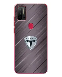 Чехол для Ulefone Note 11P с картинкой «Металлическая текстура Tesla»