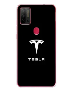 Чехол для Ulefone Note 11P с картинкой «Tesla White Logo»