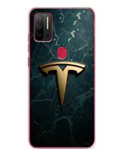 Чехол для Ulefone Note 11P с картинкой «Мраморная Tesla Gold»