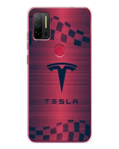 Чехол для Ulefone Note 11P с картинкой «Тесла красный карбон» Чехол для Ulefone Note 11P с картинкой «Тесла красный карбон»