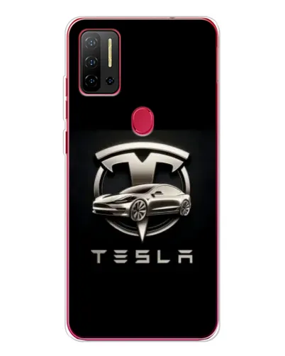 Чехол для Ulefone Note 11P с картинкой «Tesla — серебристое авто» Чехол для Ulefone Note 11P с картинкой «Tesla — серебристое авто»