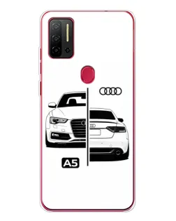 Чехол для Ulefone Note 11P с картинкой «Audi — контрастный дизайн»