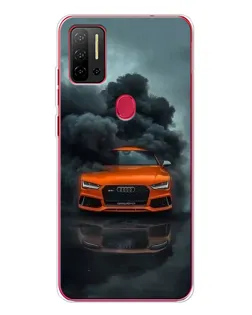 Чехол для Ulefone Note 11P с картинкой «Audi в облаках дыма»