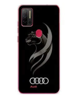 Чехол для Ulefone Note 11P с картинкой «Графика — пантера и Audi»