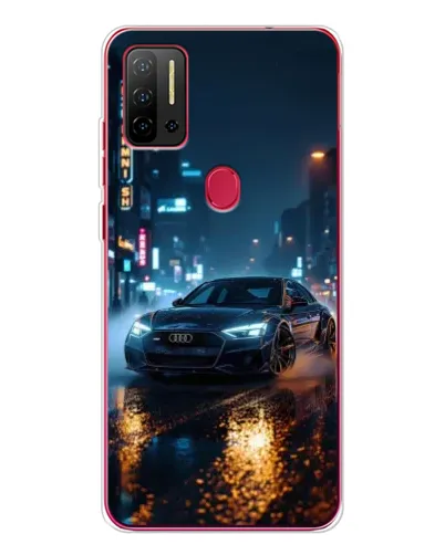 Чехол для Ulefone Note 11P с картинкой «Ночной город и Audi» Чехол для Ulefone Note 11P с картинкой «Ночной город и Audi»