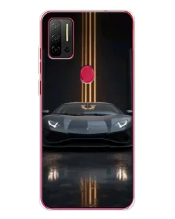 Чехол для Ulefone Note 11P с картинкой «Lamborghini золотые линии»