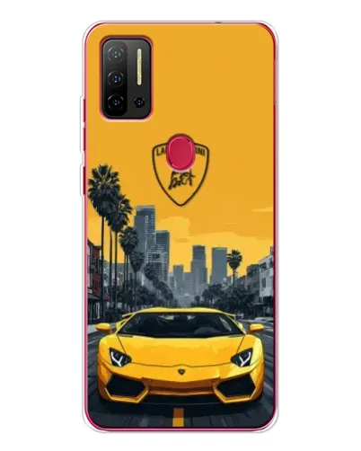 Чехол для Ulefone Note 11P с картинкой «Желтый Lamborghini город» Чехол для Ulefone Note 11P с картинкой «Желтый Lamborghini город»