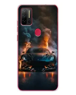 Чехол для Ulefone Note 11P с картинкой «Lamborghini дымная эстетика»