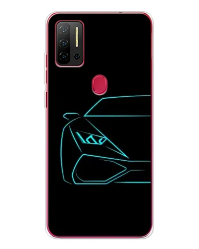 Чехол для Ulefone Note 11P с картинкой «Голубой силуэт Lamborghini» Чехол для Ulefone Note 11P с картинкой «Голубой силуэт Lamborghini»