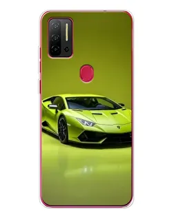 Чехол для Ulefone Note 11P с картинкой «Салатовый Lamborghini Huracan»