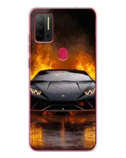 Чехол для Ulefone Note 11P с картинкой «Lamborghini в огне»