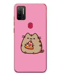 Чехол для Ulefone Note 11P с картинкой «Пушин с пиццей»