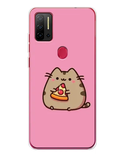 Чехол для Ulefone Note 11P с картинкой «Пушин с пиццей»