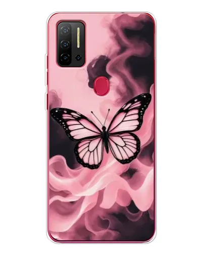 Чехол для Ulefone Note 11P с картинкой «Бабочка в дыму»