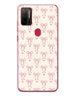 Чехол для Ulefone Note 11P с картинкой «Розовые бантики Coquette»
