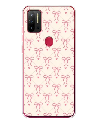 Чехол для Ulefone Note 11P с картинкой «Розовые бантики Coquette»