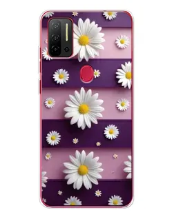 Чохол для Ulefone Note 11P з картинкою «Ромашки на фіолетовому»
