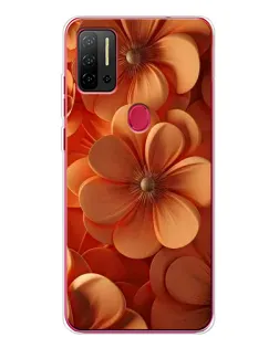 Чохол для Ulefone Note 11P з картинкою «Помаранчева макро квітка»