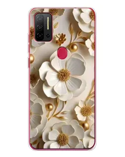 Чохол для Ulefone Note 11P з картинкою «Білі паперові квіти»