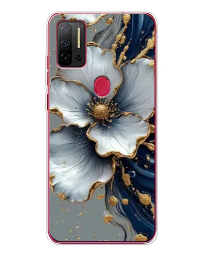 Чохол для Ulefone Note 11P з картинкою «Біла квітка та золотий флюїд» Чохол для Ulefone Note 11P з картинкою «Біла квітка та золотий флюїд»
