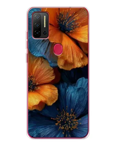 Чохол для Ulefone Note 11P з картинкою «Яскрава синьо-помаранчева флора» Чохол для Ulefone Note 11P з картинкою «Яскрава синьо-помаранчева флора»