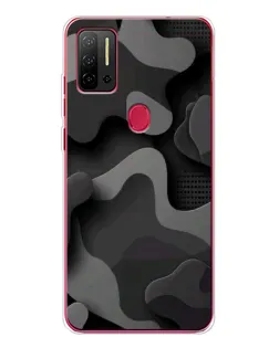 Чехол для Ulefone Note 11P с картинкой «Темный абстрактный камуфляж»