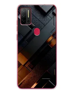 Чехол для Ulefone Note 11P с картинкой «Черные геометрические блоки»