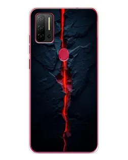 Чехол для Ulefone Note 11P с картинкой «Kрасная лавовая трещина»