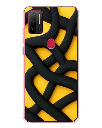Чохол для Ulefone Note 11P з картинкою «Чорне жовте переплетення» Чохол для Ulefone Note 11P з картинкою «Чорне жовте переплетення»