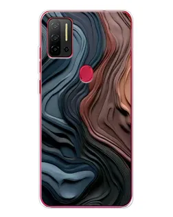 Чехол для Ulefone Note 11P с картинкой «Цветные волны каньона»