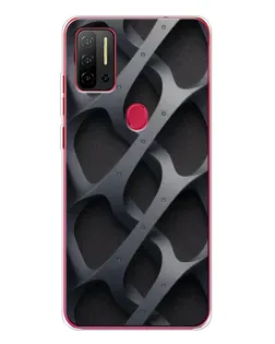 Чехол для Ulefone Note 11P с картинкой «Объемное серое плетение»