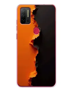 Чехол для Ulefone Note 11P с картинкой «Оранжевый разлом»