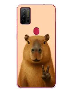 Чехол для Ulefone Note 11P с картинкой «Капибара виктория»