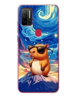 Чехол для Ulefone Note 11P с картинкой «Капибара Ван Гога»