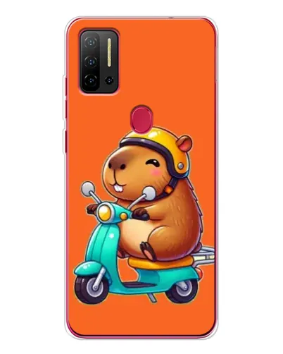 Чехол для Ulefone Note 11P с картинкой «Капибара на скутере» Чехол для Ulefone Note 11P с картинкой «Капибара на скутере»