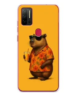 Чехол для Ulefone Note 11P с картинкой «Капибара на отдыхе»