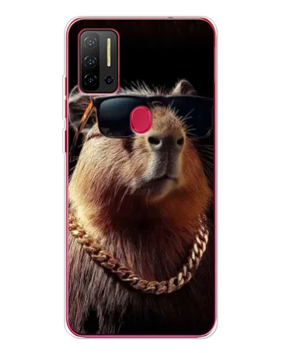 Чехол для Ulefone Note 11P с картинкой «Капибара золотая цепь» Чехол для Ulefone Note 11P с картинкой «Капибара золотая цепь»