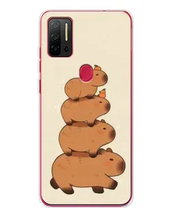 Чехол для Ulefone Note 11P с картинкой «Башня из капибар»