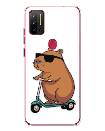 Чехол для Ulefone Note 11P с картинкой «Капибара на самокате» Чехол для Ulefone Note 11P с картинкой «Капибара на самокате»