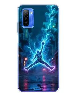 Чехол для Ulefone Note 12 с картинкой «Jordan Gold Jumpman»