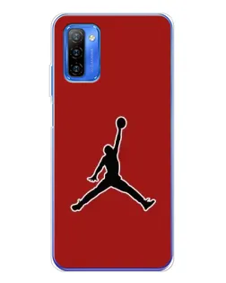 Чехол для Ulefone Note 12 с картинкой «Jordan Red Back»