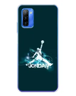 Чехол для Ulefone Note 12 с картинкой «Jordan Blue Fire»
