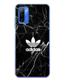 Чехол для Ulefone Note 12 с картинкой «Белый мрамор Adidas»