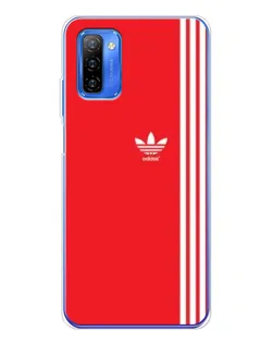 Чехол для Ulefone Note 12 с картинкой «Красный минимализм Adidas»