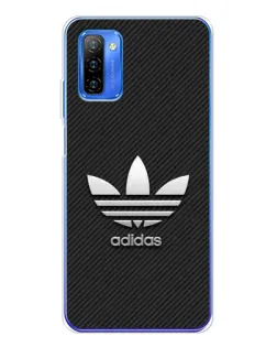 Чехол для Ulefone Note 12 с картинкой «Adidas Карбоновая текстура»