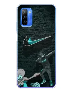 Чехол для Ulefone Note 12 с картинкой «Спортивный арт Nike»